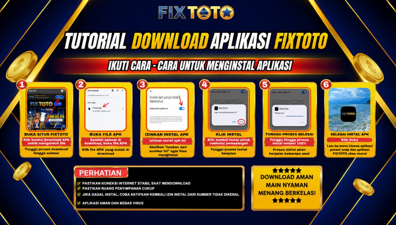TUTORIAL DOWLOAD APLIKASI FIXTOTO